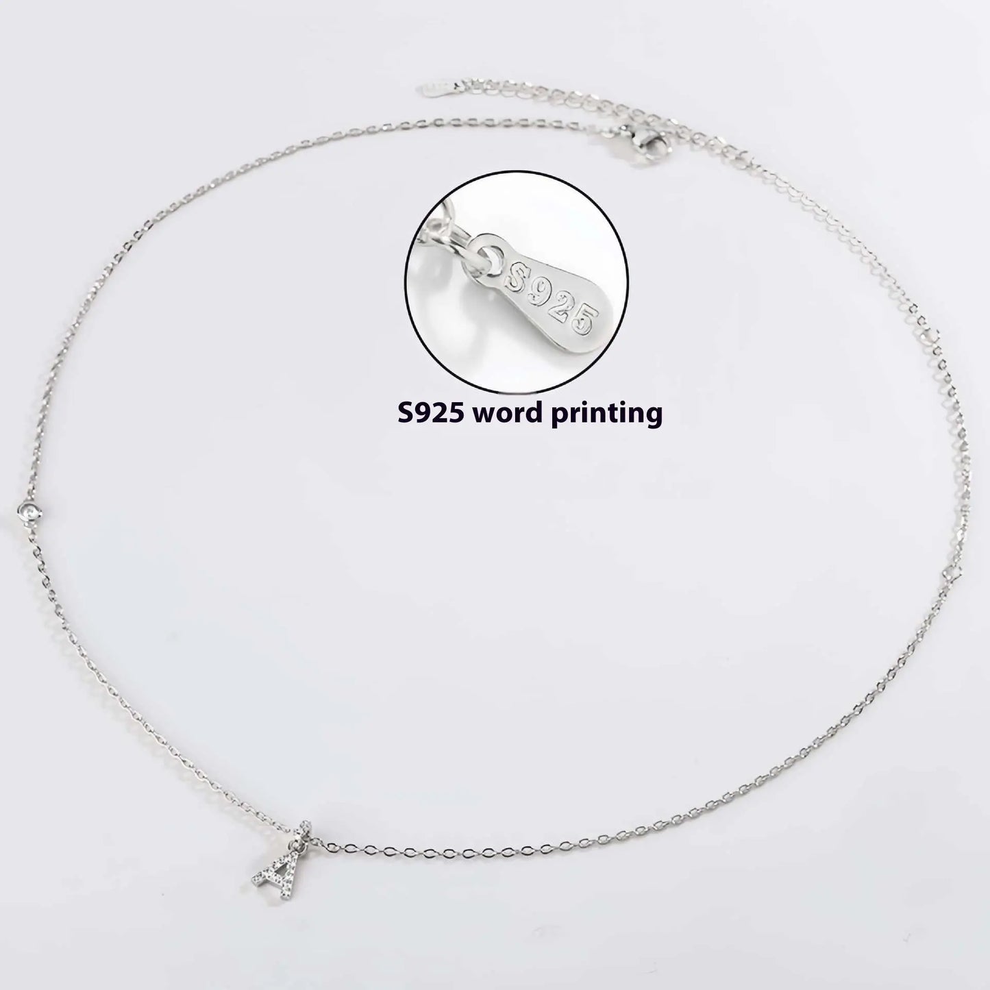 Collier Double Polyvalent Argent 925 Lettre Dorée - Style Sophistiqué - BMYANY
