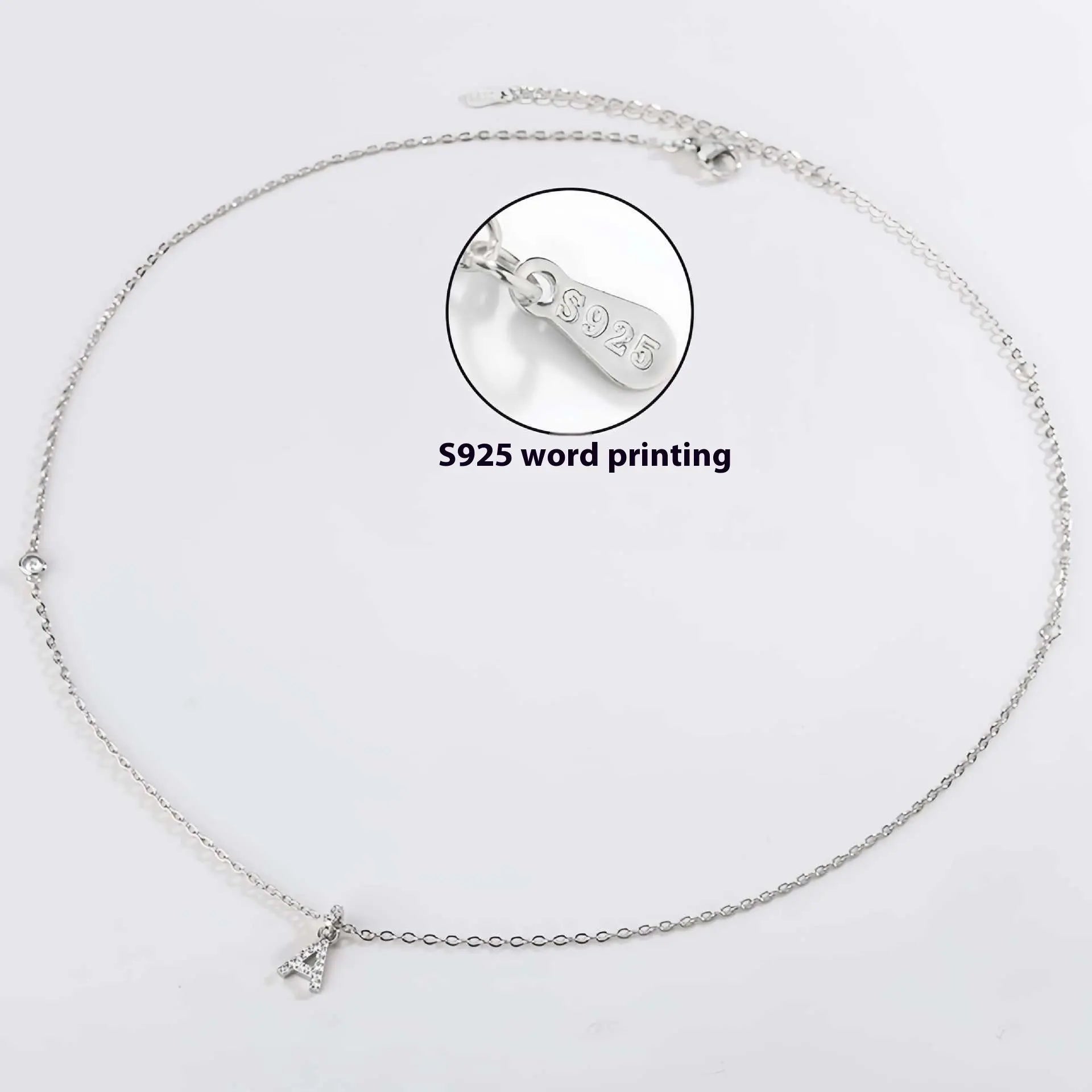 Collier Double Polyvalent Argent 925 Lettre Dorée - Style Sophistiqué - BMYANY