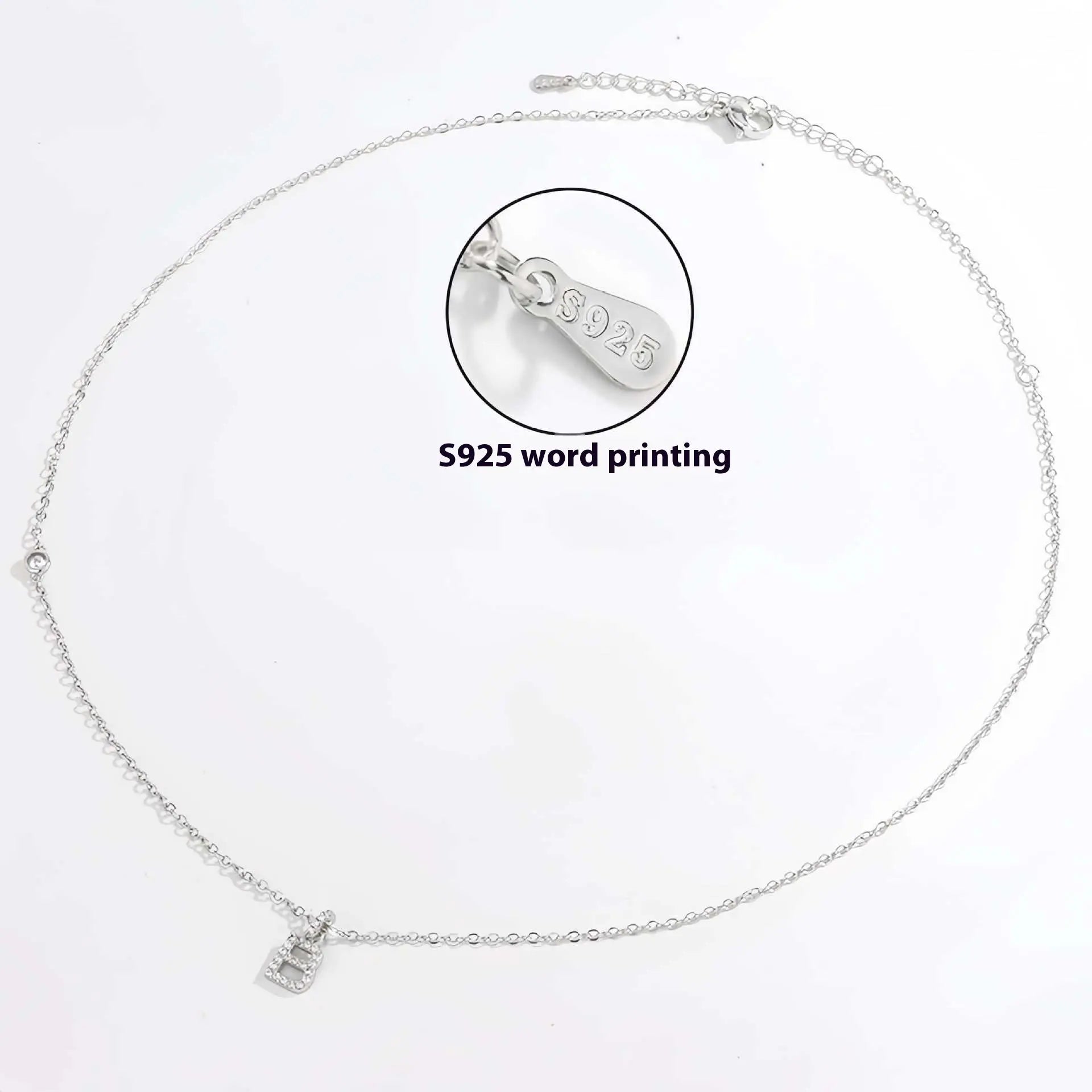 Collier Double Polyvalent Argent 925 Lettre Dorée - Style Sophistiqué - BMYANY