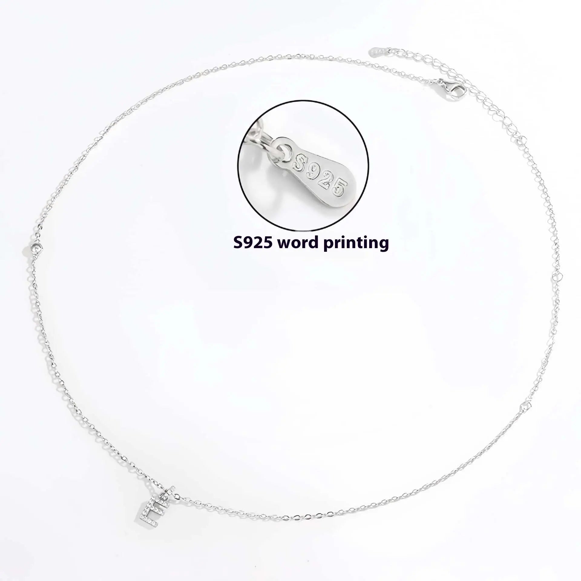 Collier Double Polyvalent Argent 925 Lettre Dorée - Style Sophistiqué - BMYANY