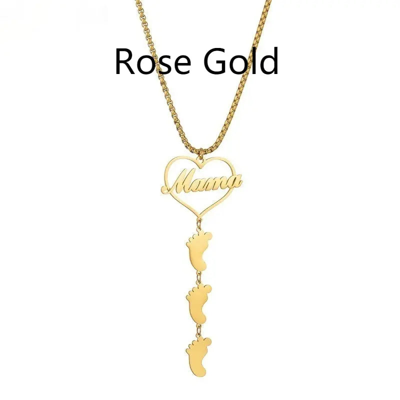 Collier Médaillon Maman et Enfant - Acier Inoxydable Love - BMYANY