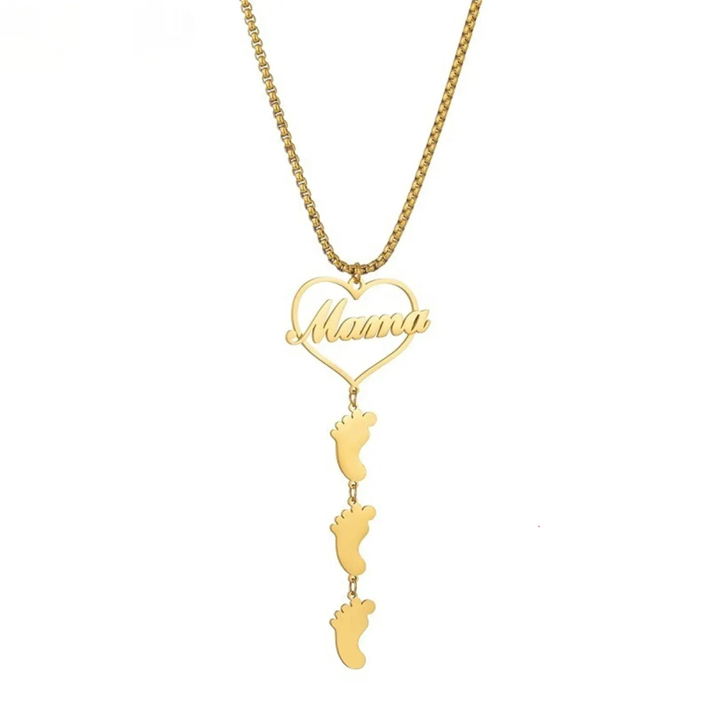 Collier Médaillon Maman et Enfant - Acier Inoxydable Love - BMYANY