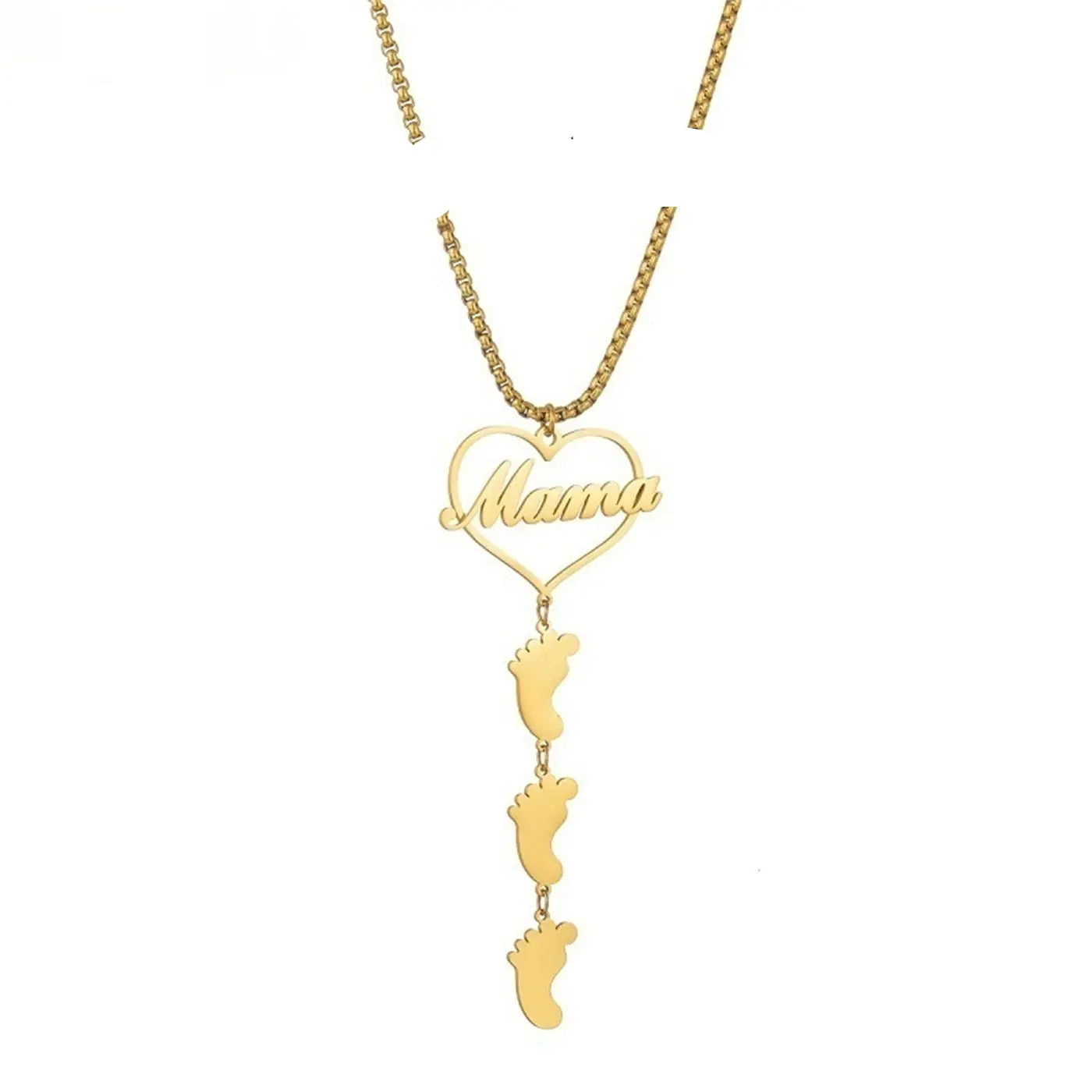 Collier Médaillon Maman et Enfant - Acier Inoxydable Love - BMYANY