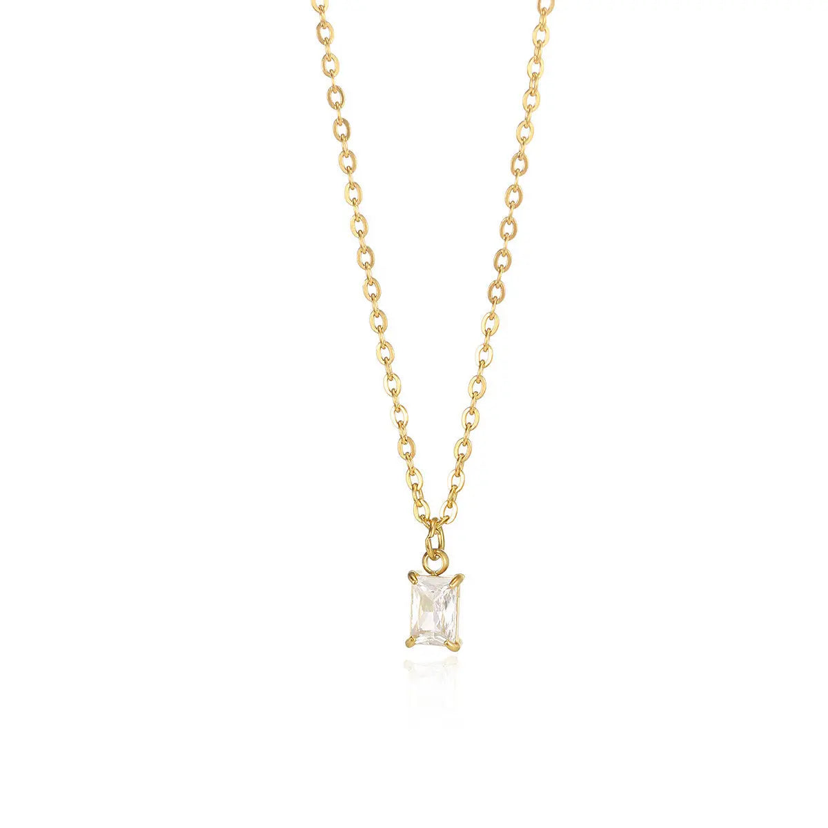 Collier Pendentif Pierre de Naissance Décembre - Acier Inoxydable Femme - BMYANY