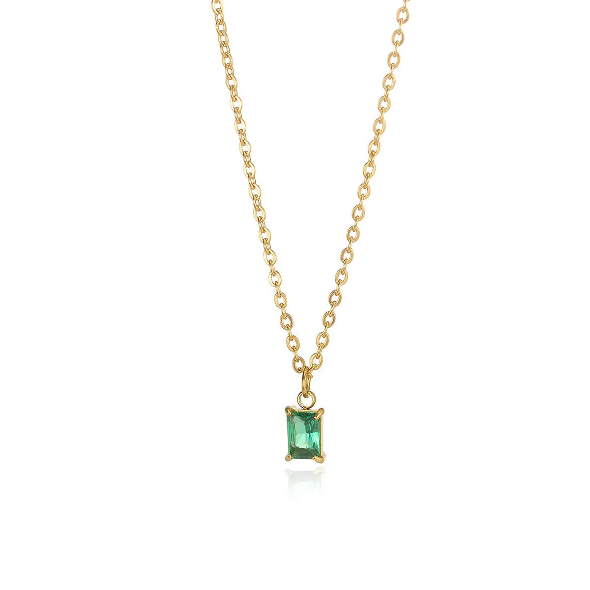 Collier Pendentif Pierre de Naissance Décembre - Acier Inoxydable Femme - BMYANY