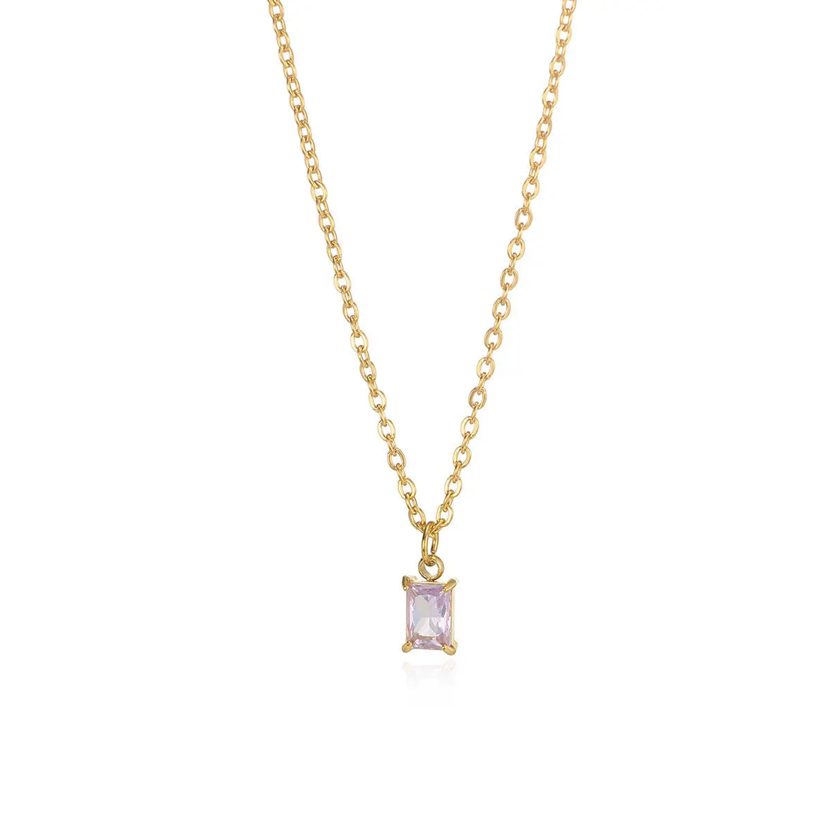 Collier Pendentif Pierre de Naissance Décembre - Acier Inoxydable Femme - BMYANY