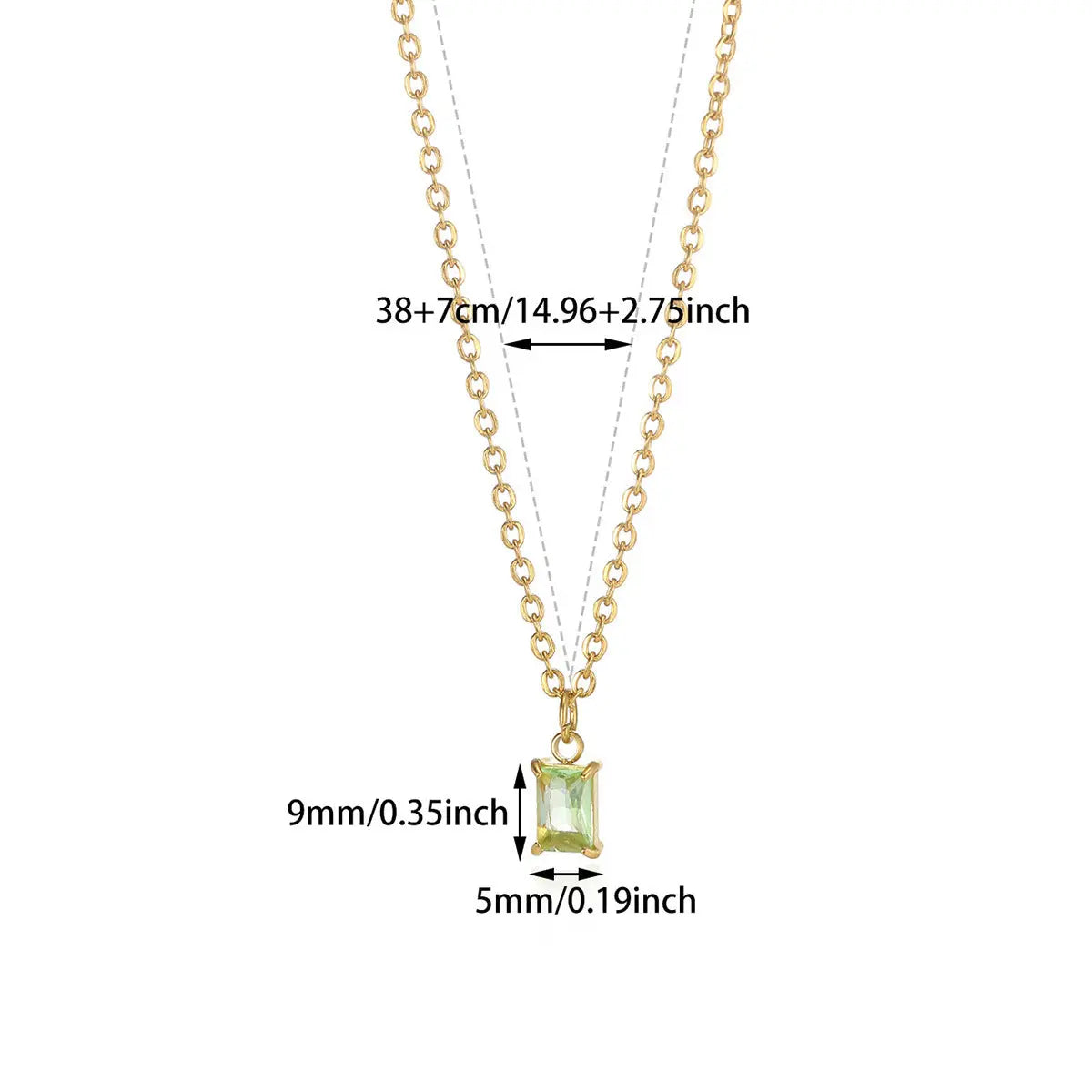 Collier Pendentif Pierre de Naissance Décembre - Acier Inoxydable Femme - BMYANY