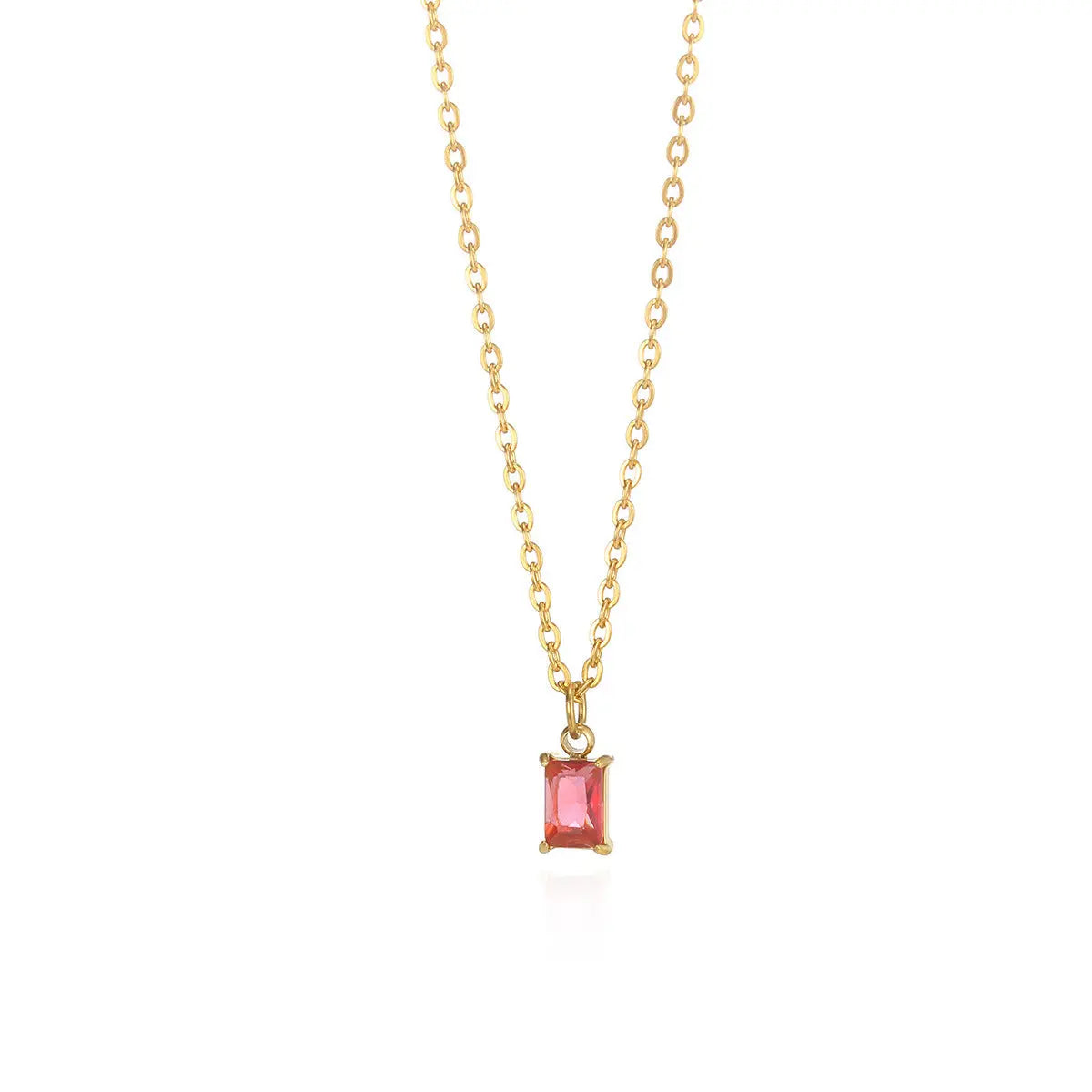 Collier Pendentif Pierre de Naissance Décembre - Acier Inoxydable Femme - BMYANY