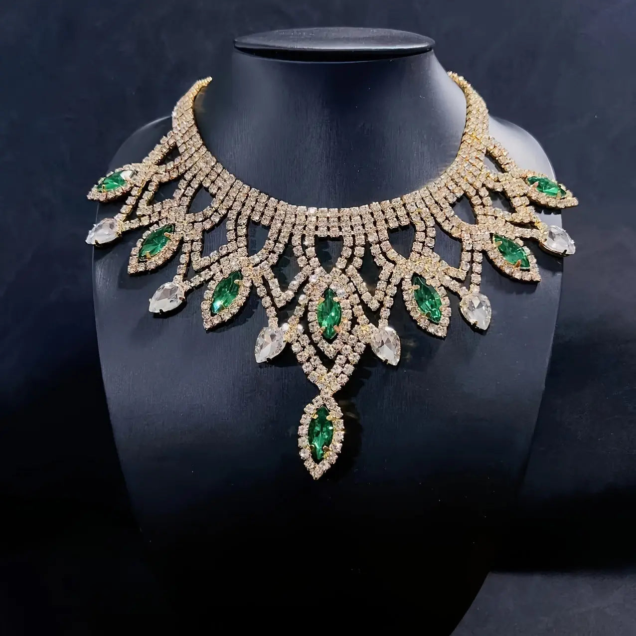 Collier Strass Exagéré Six Couleurs Multicouche Luxe - BMYANY