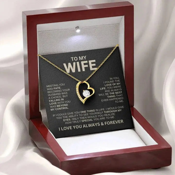 Collier d'amour creux orné de bijoux, cadeau spécial pour femme - BMYANY