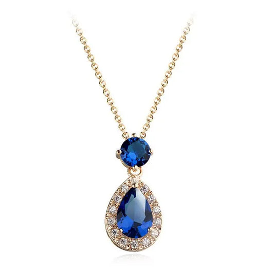 Collier étoile émeraude zircon AAA Serti - BMYANY
