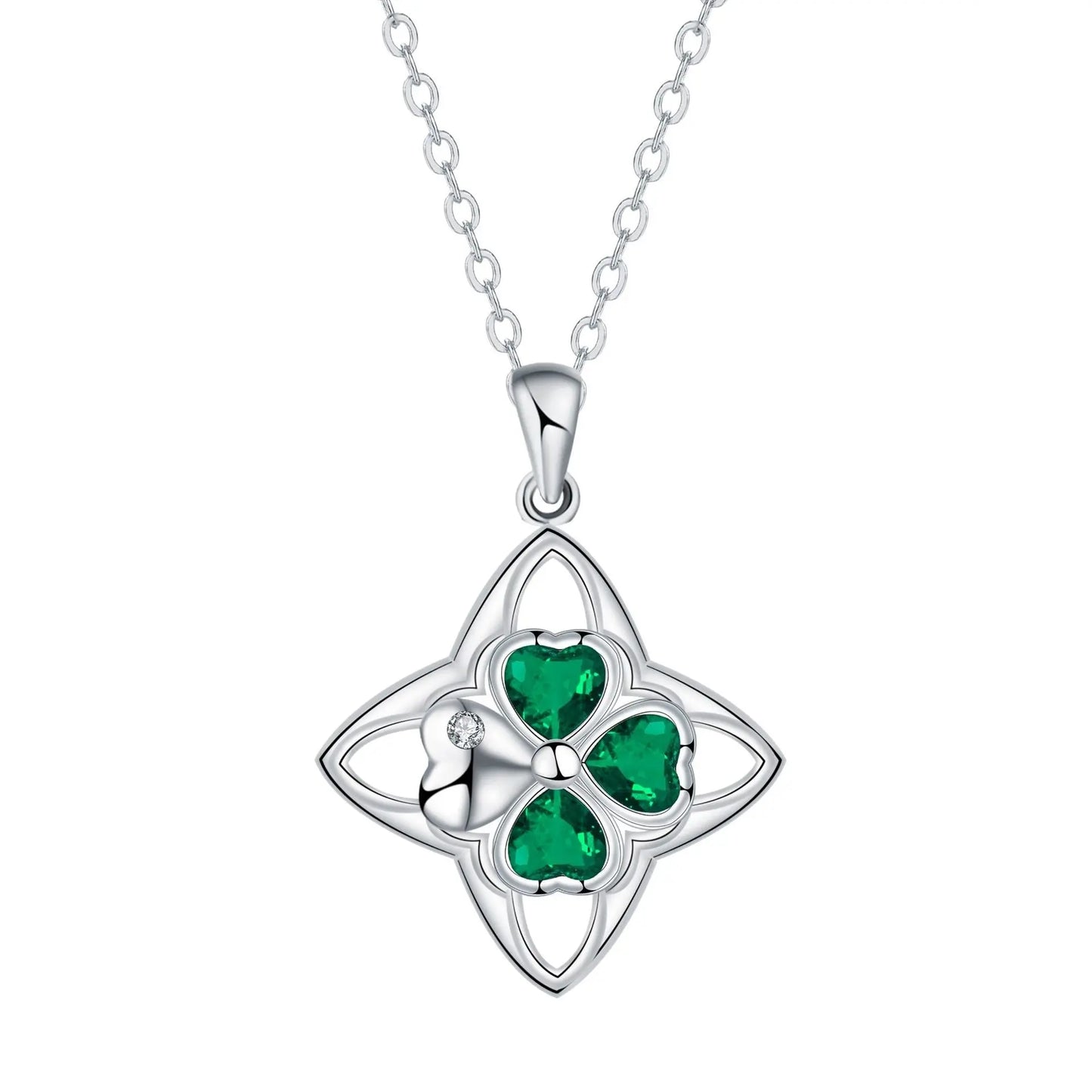 Collier trèfle quatre feuilles design personnalisé haut de gamme - BMYANY