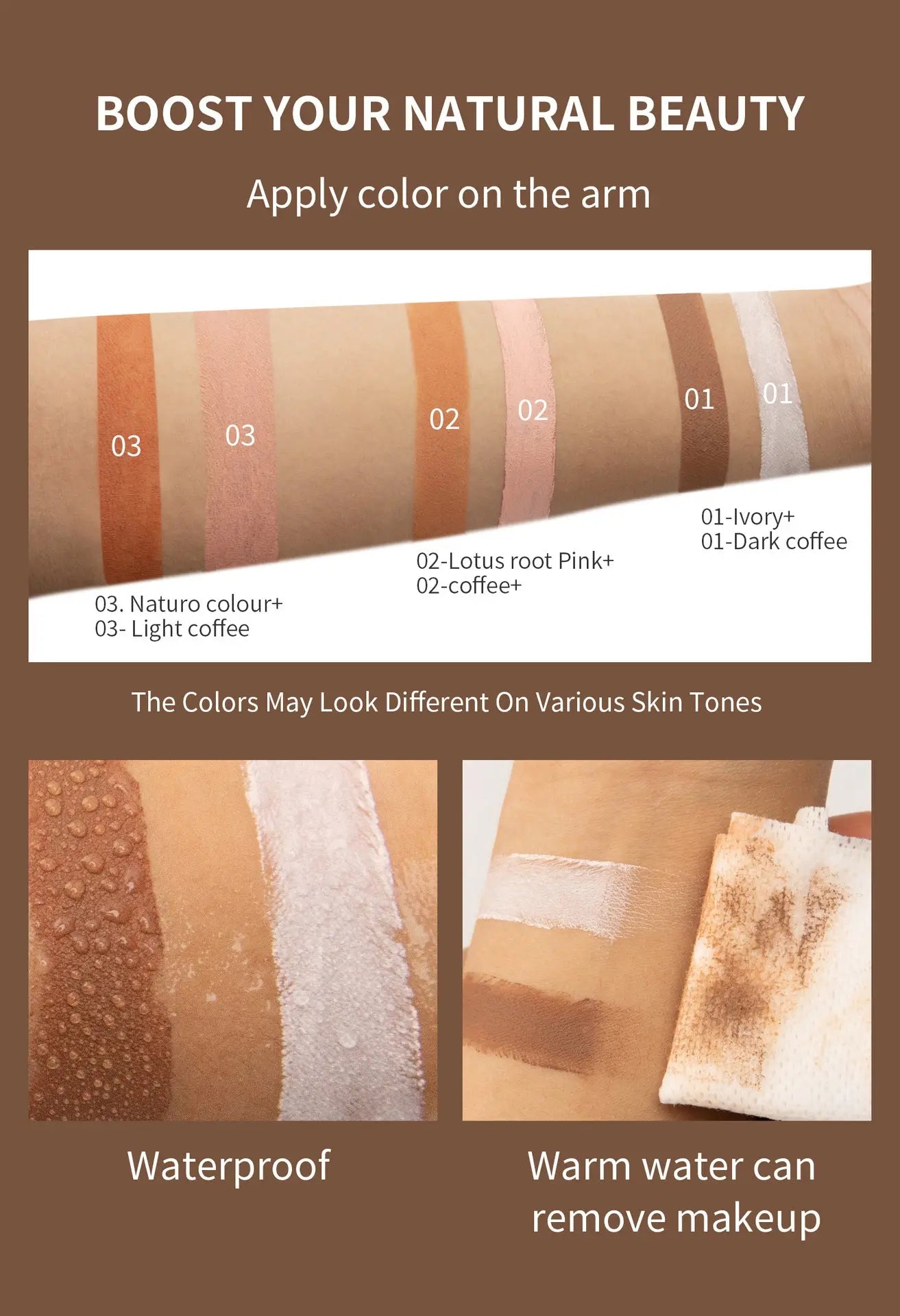 Contour Double Embout - Illuminateur Zones Ombre et Lumière Visage - BMYANY