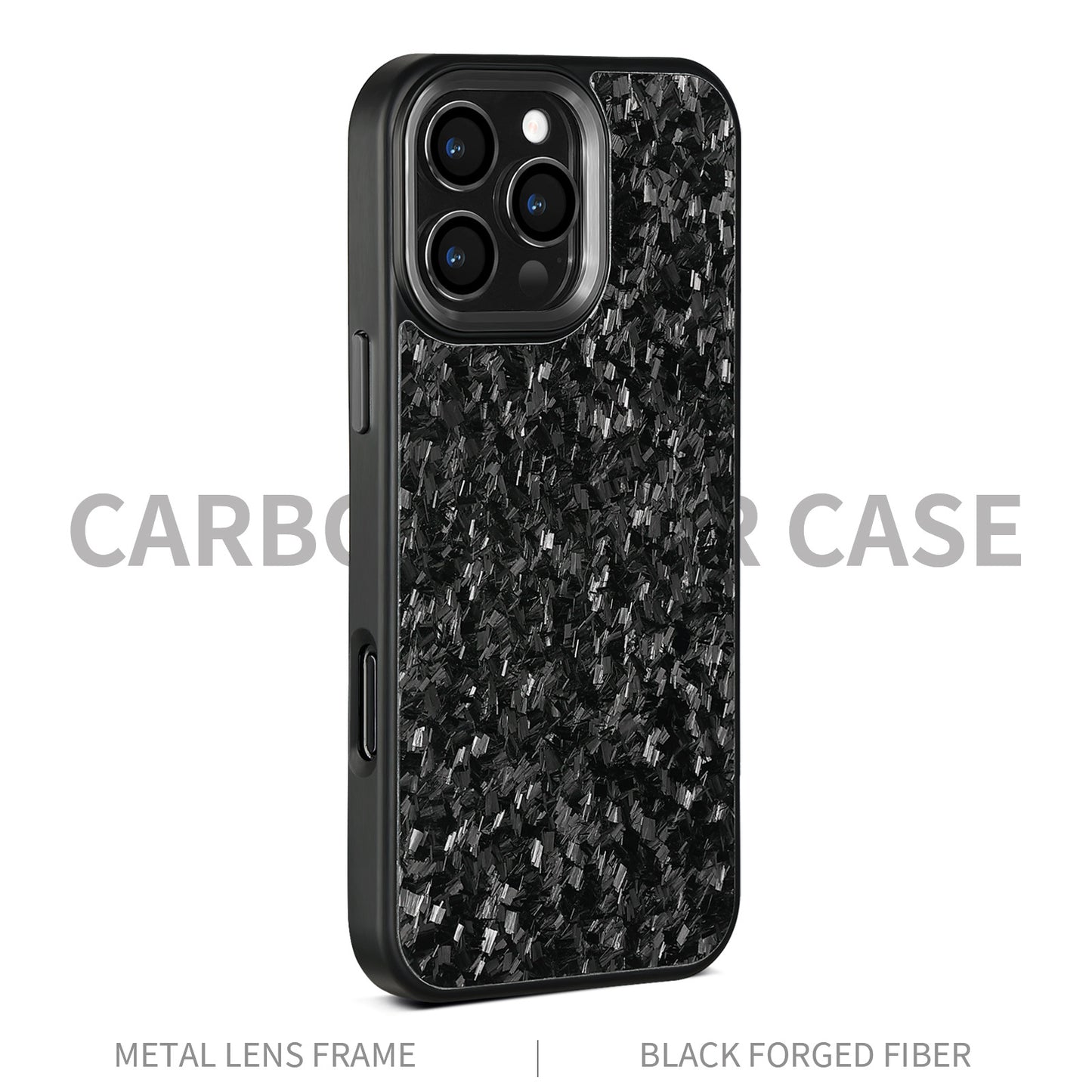 Coque Cadre Métal Fibre de Carbone Magnétique iPhone 14 - BMYANY