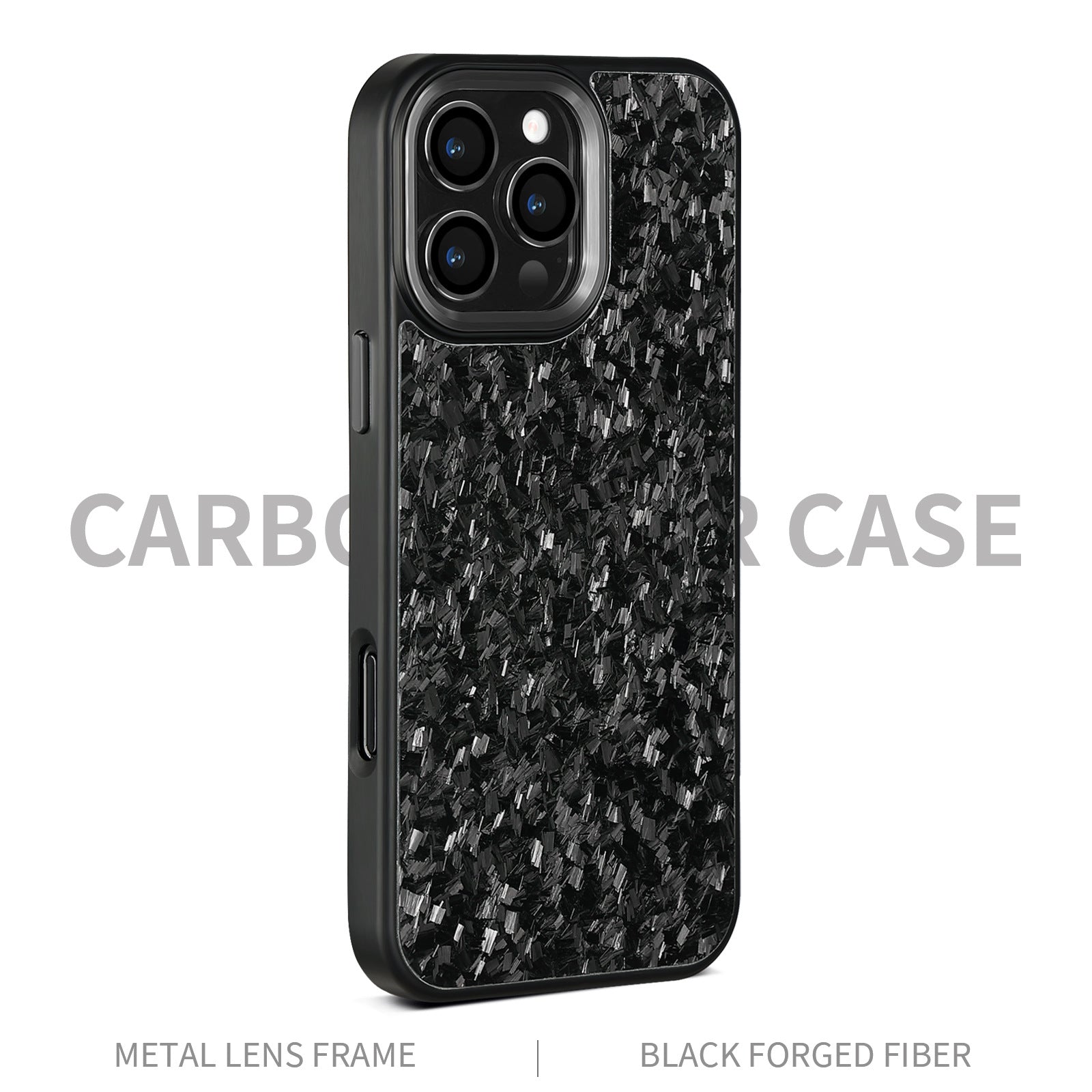 Coque Cadre Métal Fibre de Carbone Magnétique iPhone 14 - BMYANY