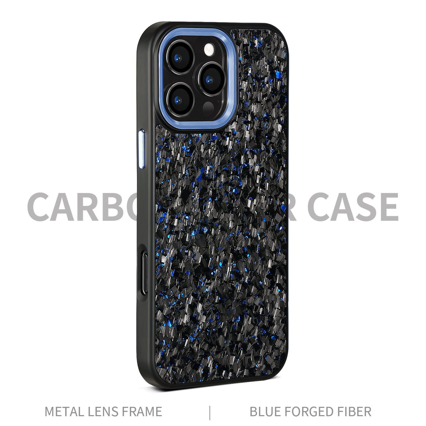 Coque Cadre Métal Fibre de Carbone Magnétique iPhone 14 - BMYANY