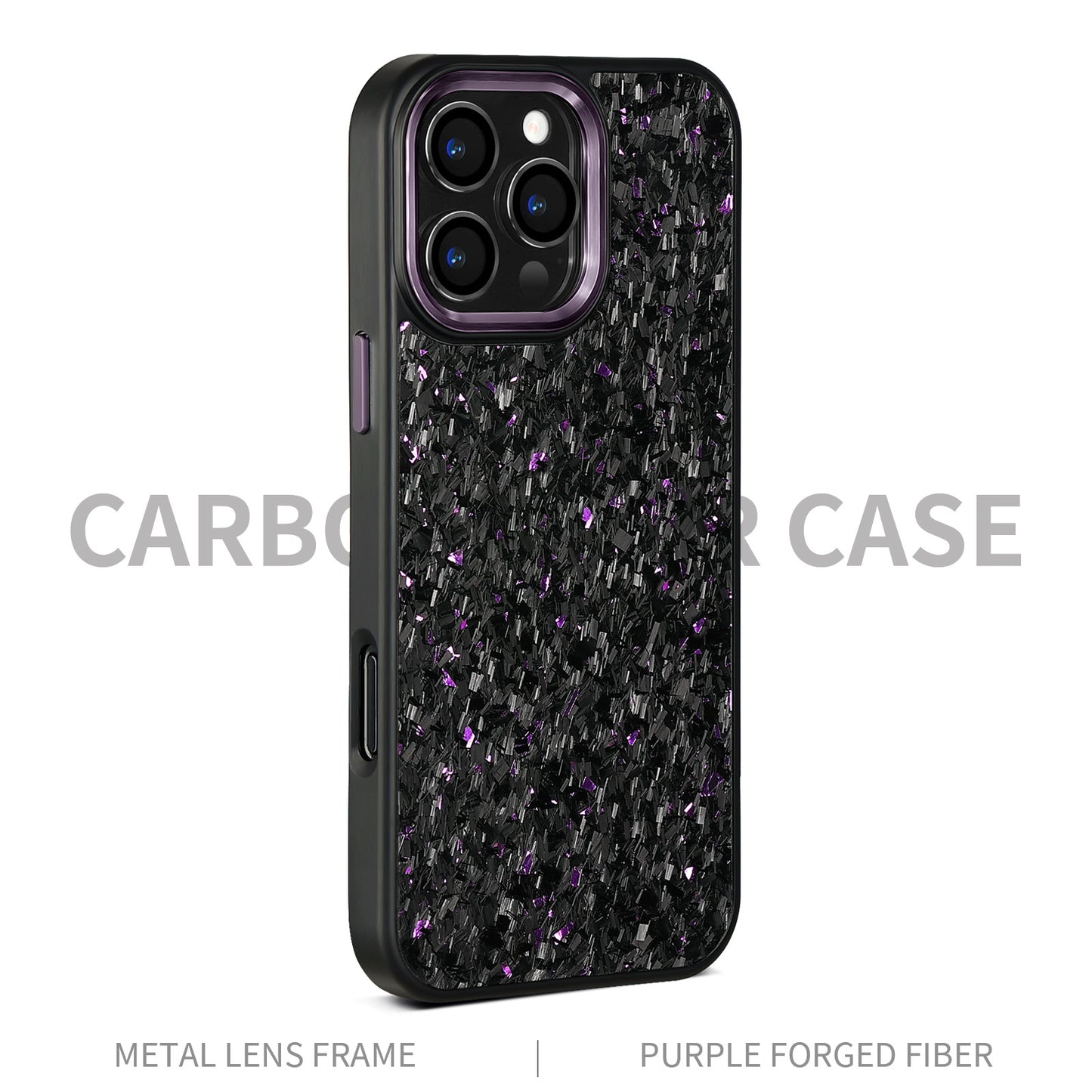 Coque Cadre Métal Fibre de Carbone Magnétique iPhone 14 - BMYANY