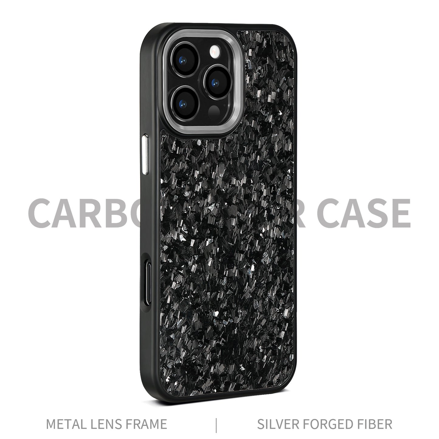 Coque Cadre Métal Fibre de Carbone Magnétique iPhone 14 - BMYANY