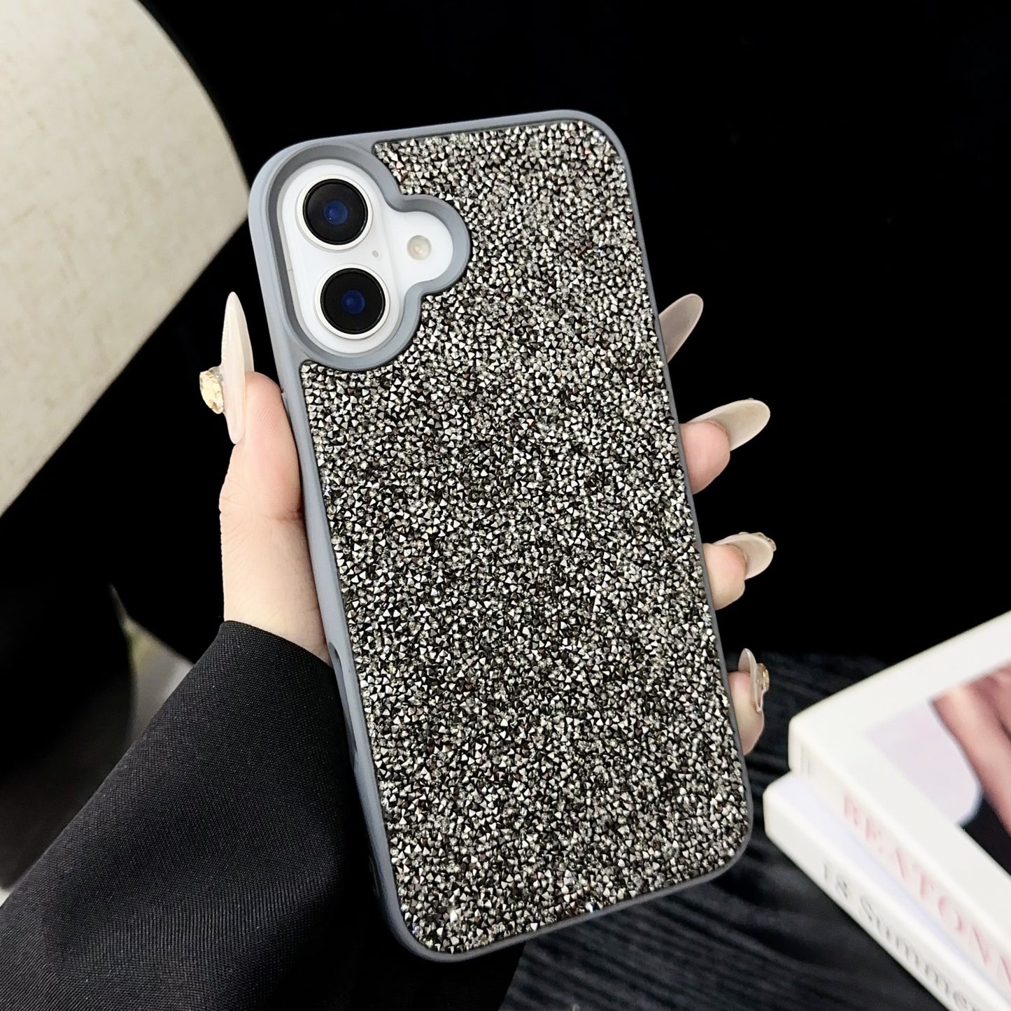 Coque iPhone  effet Peau Carbink Bords Souples Coque Rigide - BMYANY