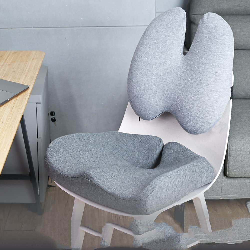 Coussin Ergonomique Mémoire de Forme - Siège Bureau et Voiture - BMYANY