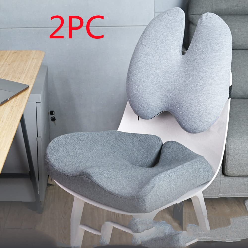 Coussin Ergonomique Mémoire de Forme - Siège Bureau et Voiture - BMYANY