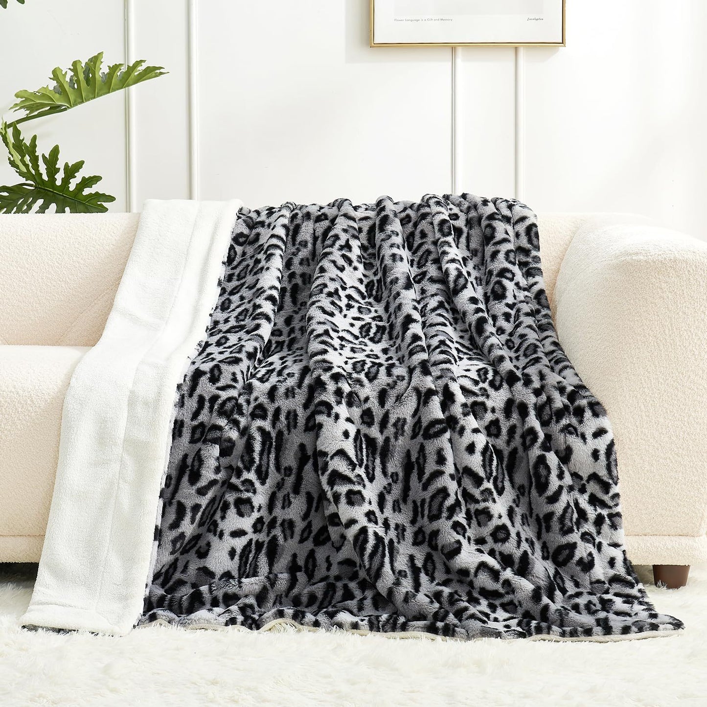 Couverture Personnalisée Flanelle Motif Rayures Animaux - BMYANY