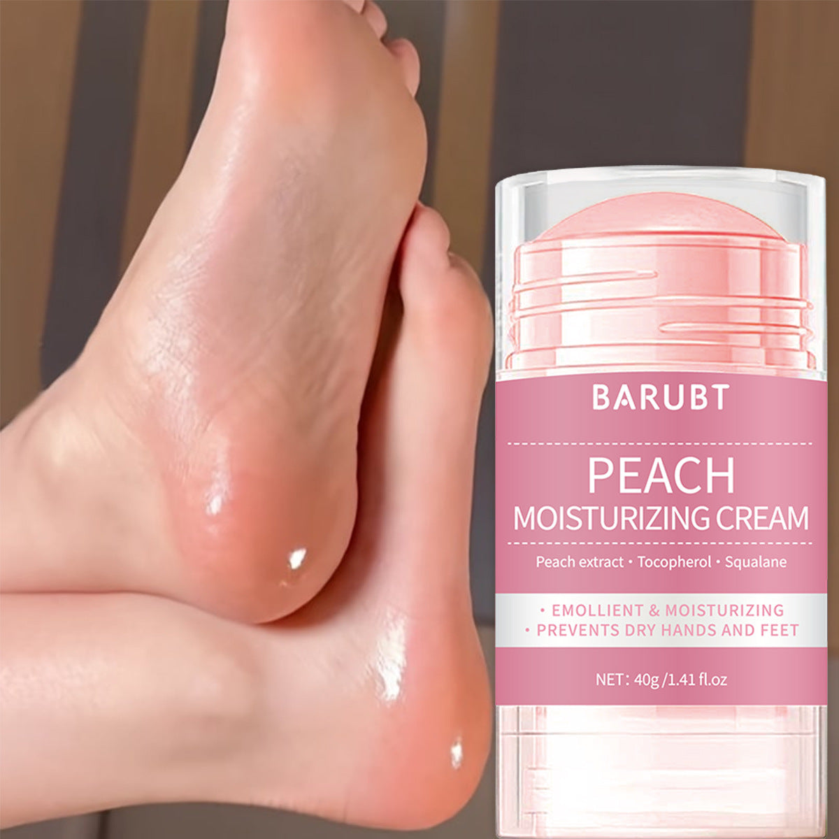 Crème Hydratante Mains et Pieds Pêche - Soin Nourrissant - BMYANY