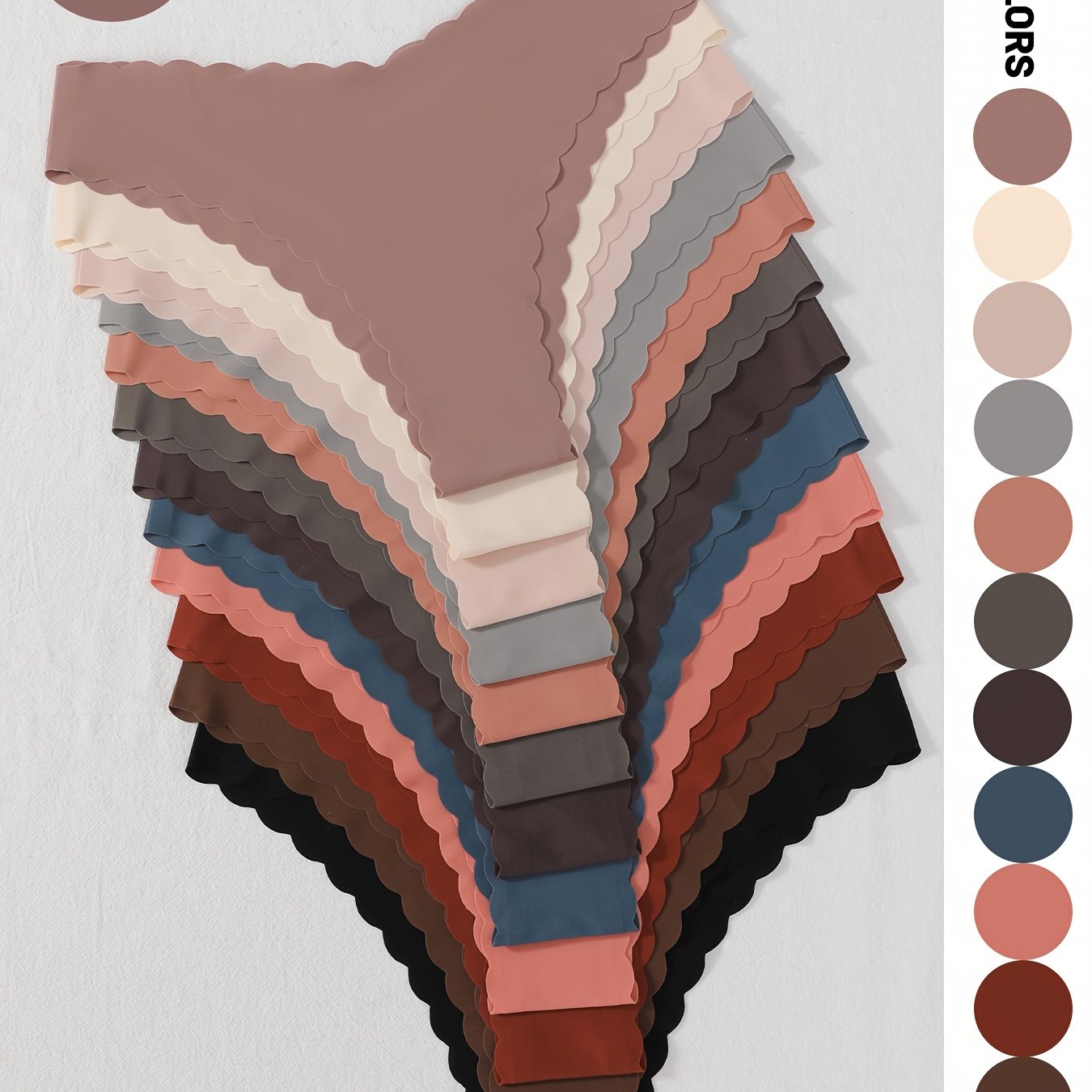 Culottes Femme Sans Couture - Lot de 12 Couleurs - BMYANY