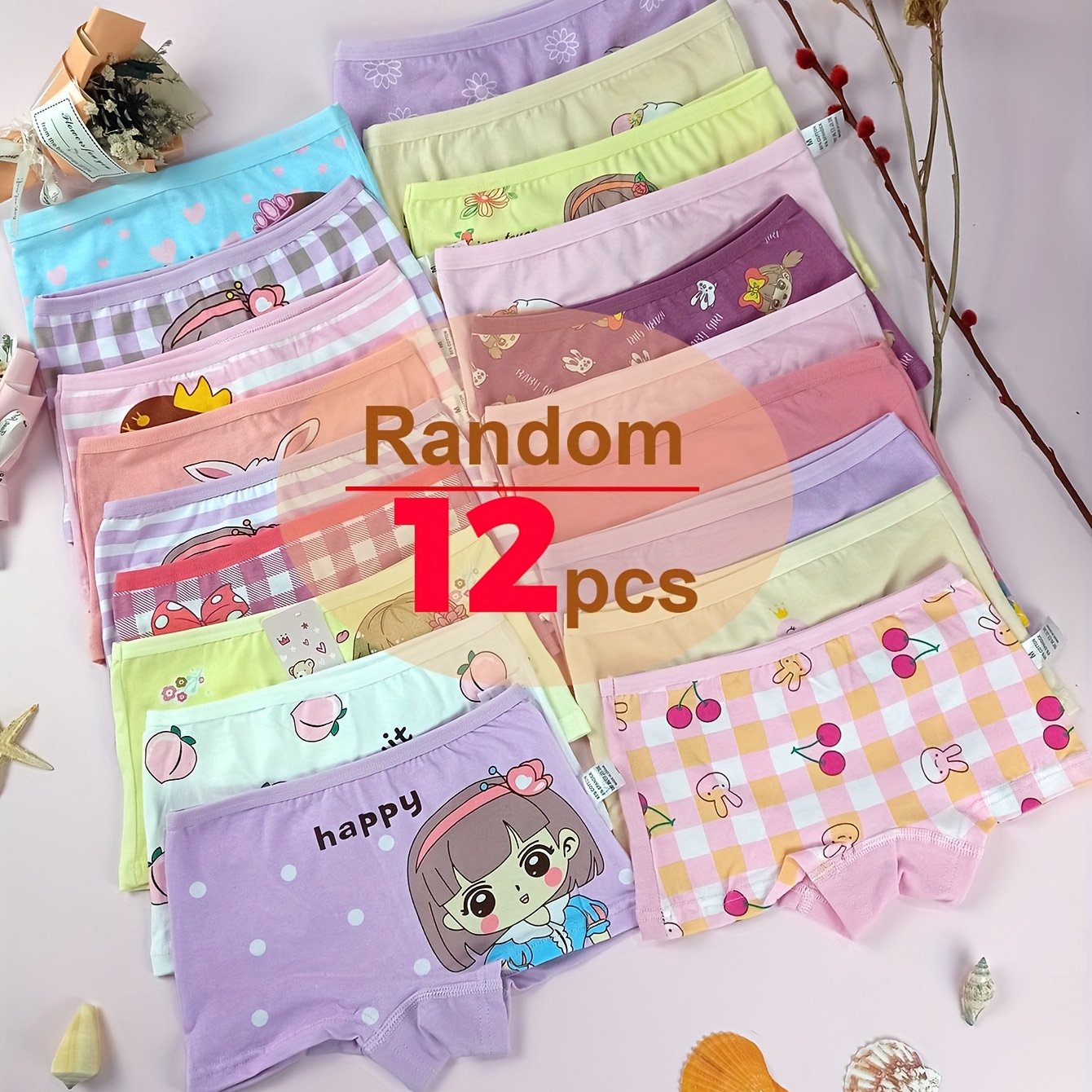 Culottes Filles Cartoon - Lot de 12 Pièces - BMYANY