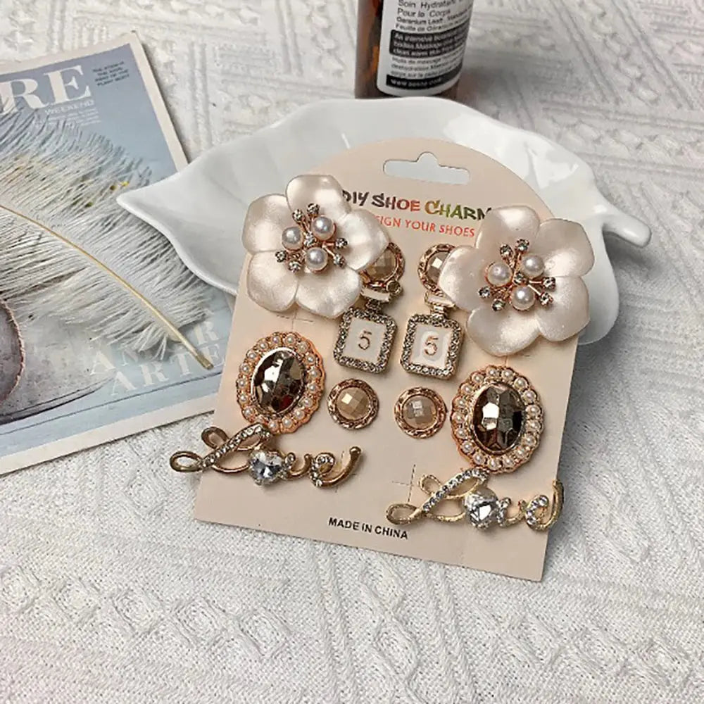 Décorations Florales pour Chaussures - Set Accessoires Tendance - BMYANY