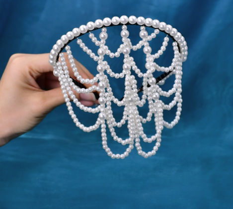 Diadème Mariée Perles Décoration Front Romantique - BMYANY