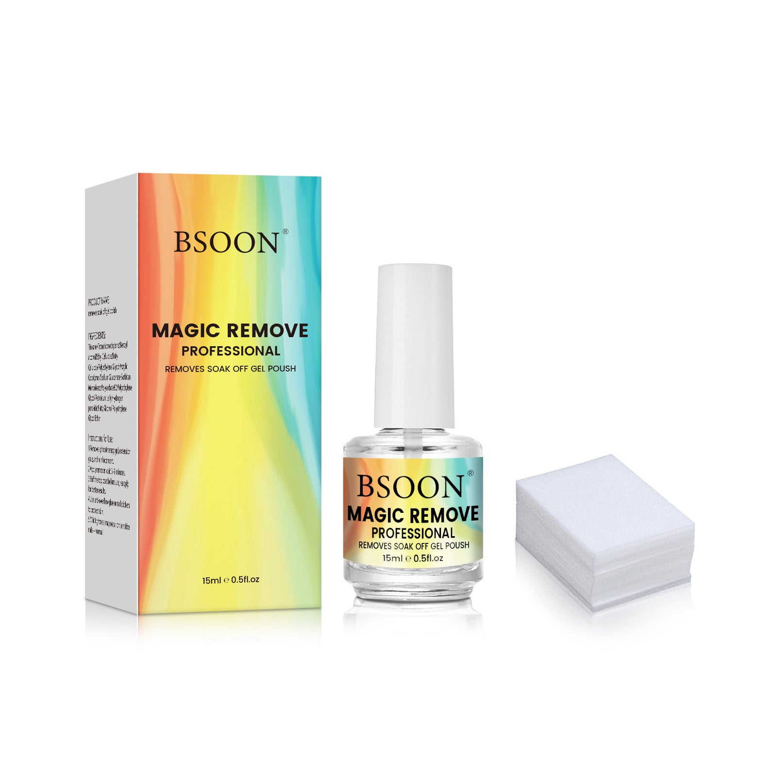 Dissolvant Gel Ongles - Retrait Vernis et Colle Faux Ongles - BMYANY