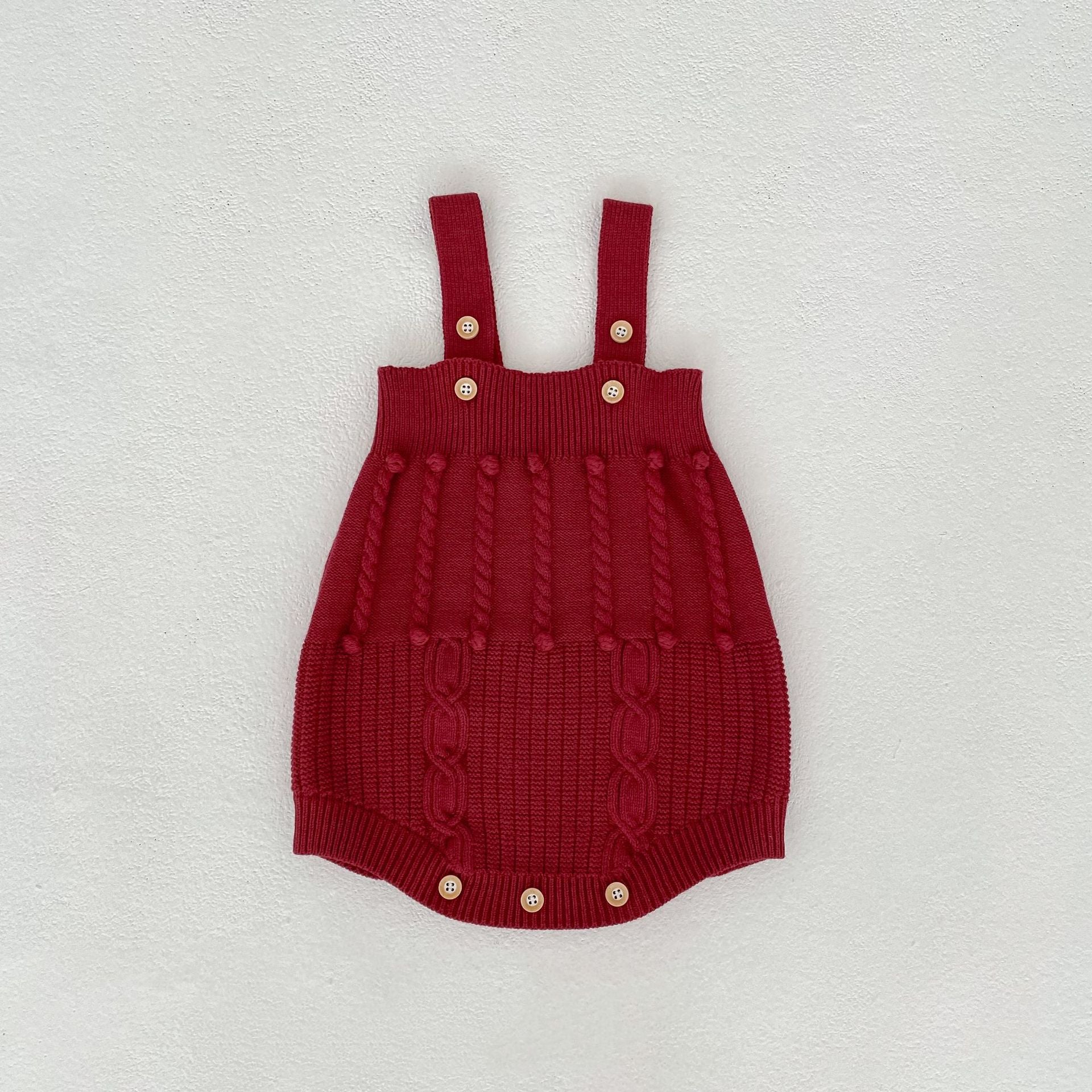 Ensemble Bébé Tricoté Main - Barboteuse et Gilet 2 Pièces - BMYANY