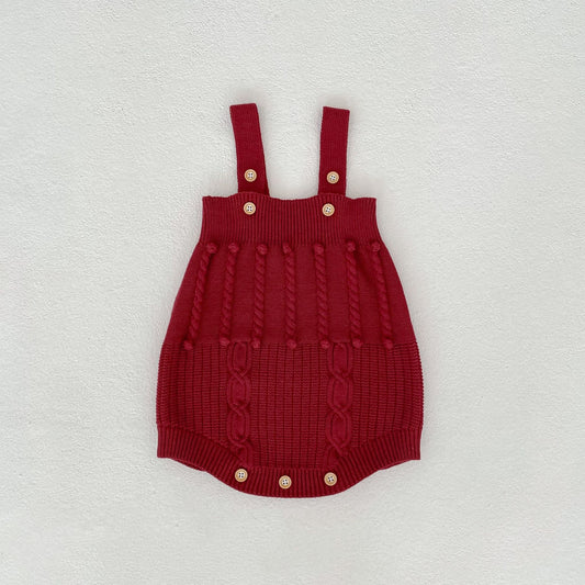 Ensemble Bébé Tricoté Main - Barboteuse et Gilet 2 Pièces - BMYANY