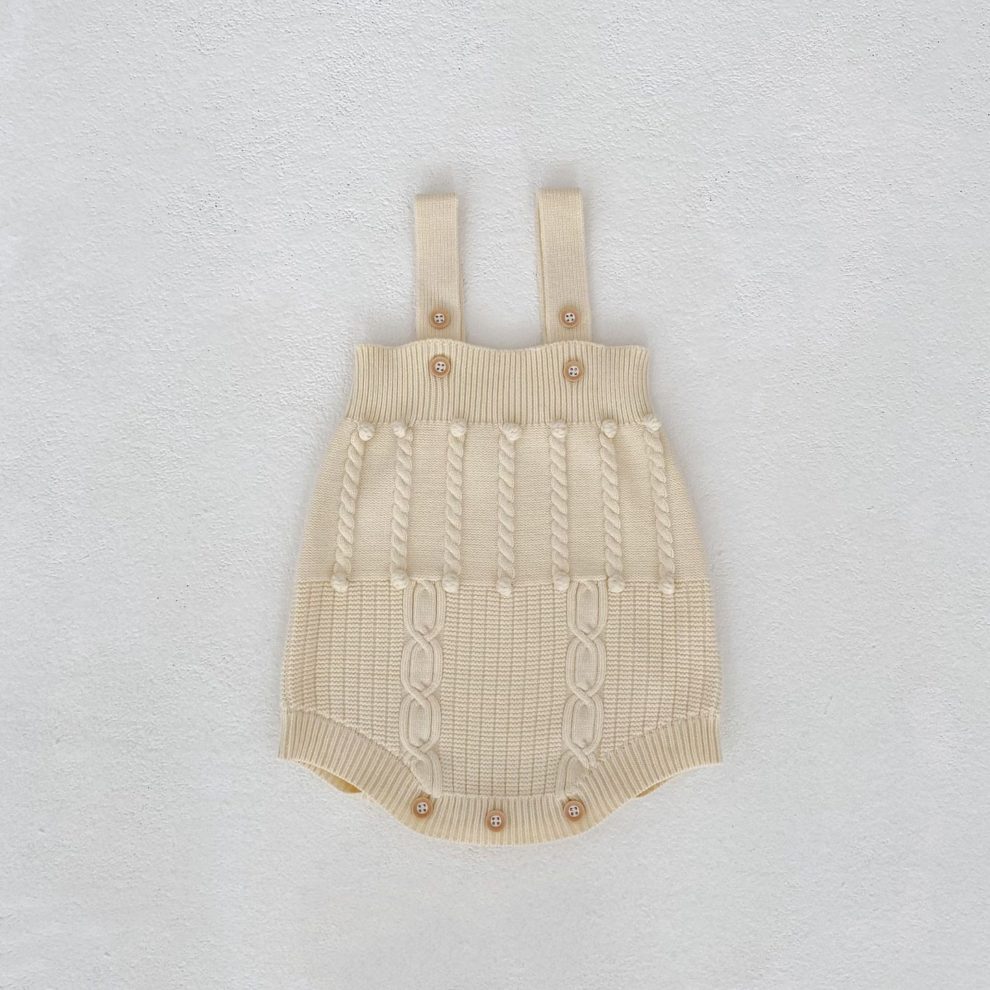 Ensemble Bébé Tricoté Main - Barboteuse et Gilet 2 Pièces - BMYANY