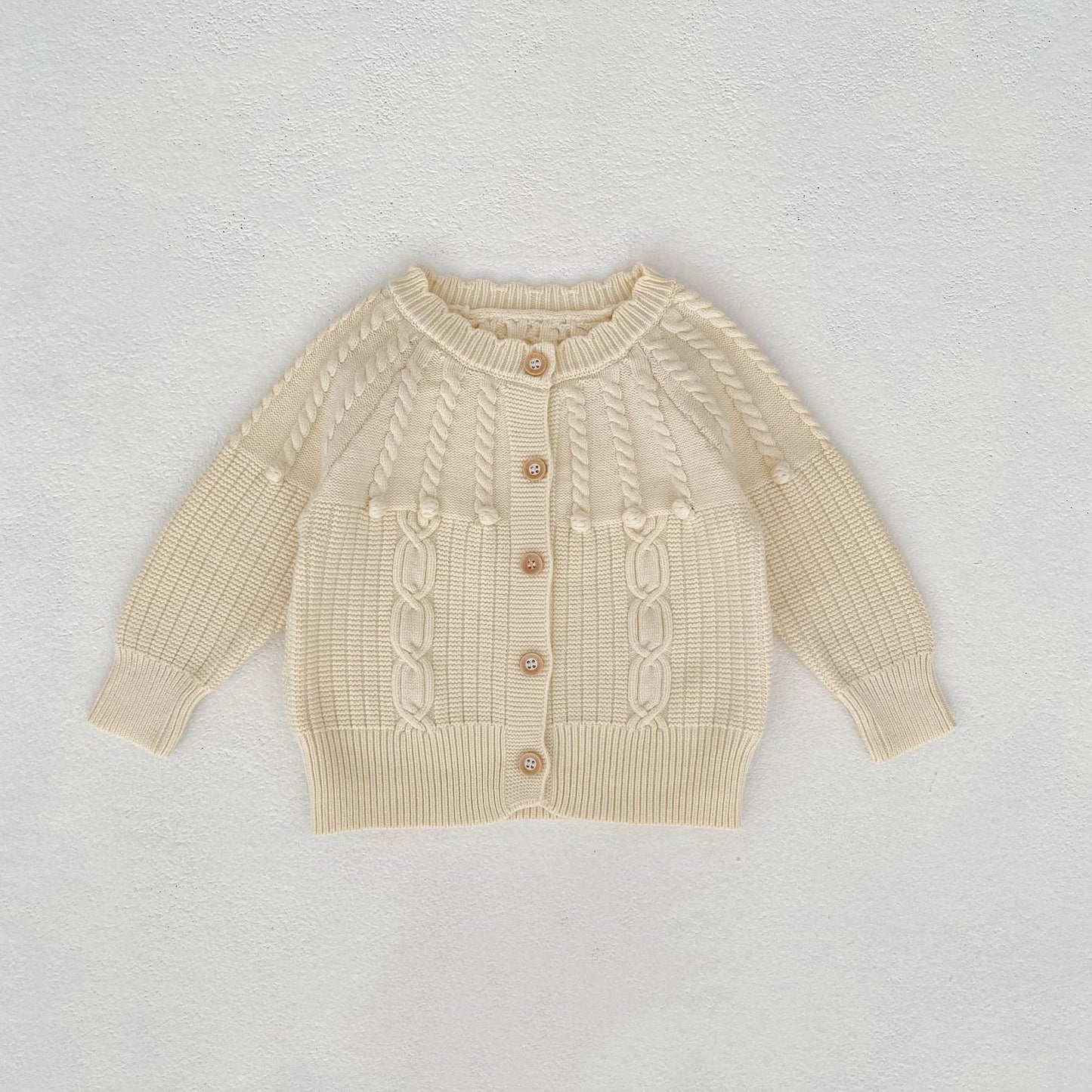 Ensemble Bébé Tricoté Main - Barboteuse et Gilet 2 Pièces - BMYANY