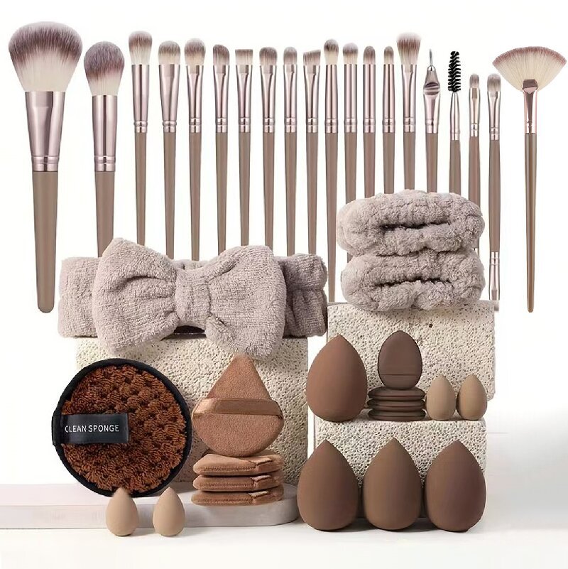 Ensemble Complet 40 Pièces Outils Beauté Maquillage Nettoyage Visage - BMYANY