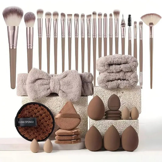Ensemble Complet 40 Pièces Outils Beauté Maquillage Nettoyage Visage - BMYANY