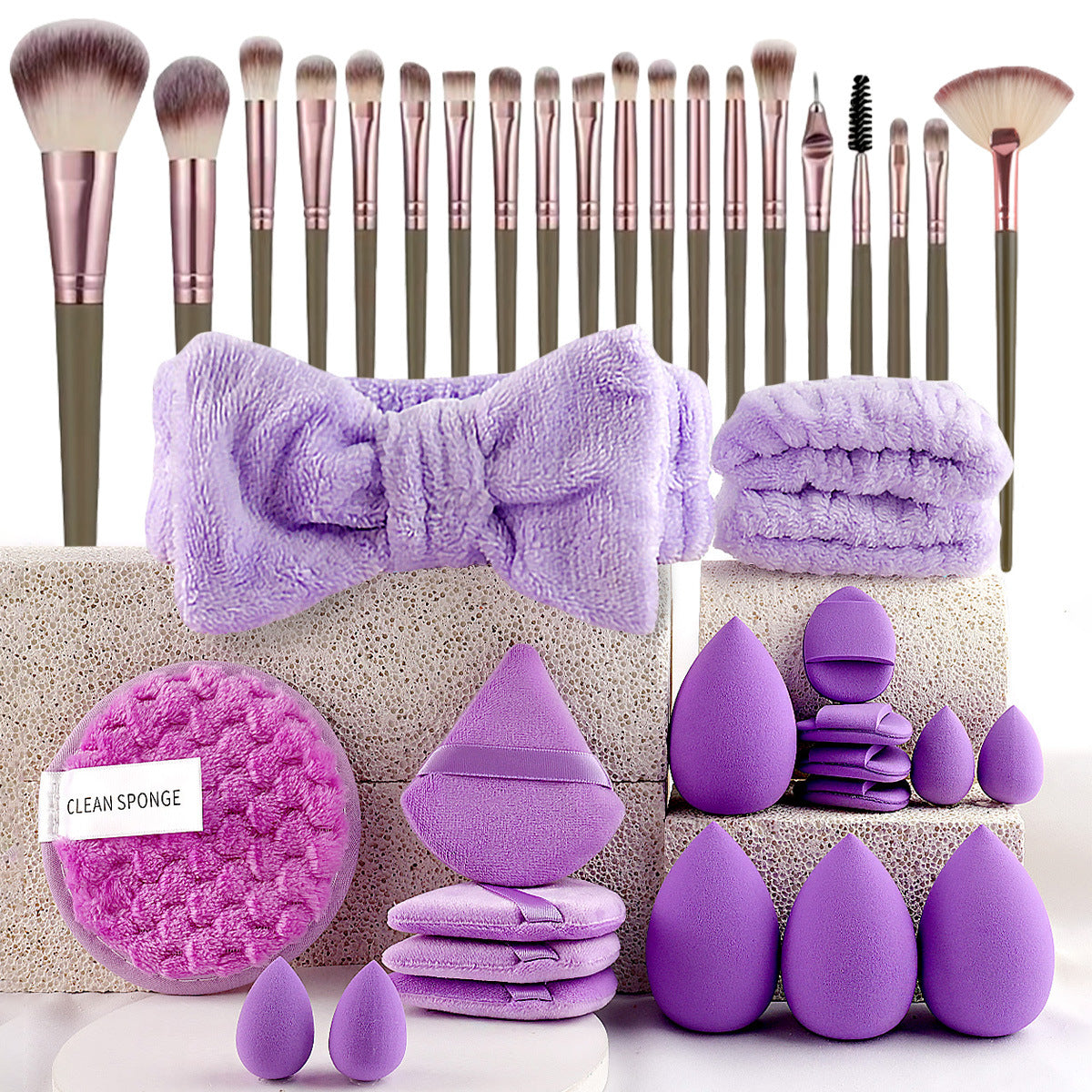 Ensemble Complet 40 Pièces Outils Beauté Maquillage Nettoyage Visage - BMYANY