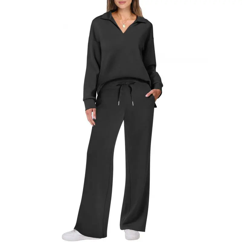 Ensemble Décontracté Femme Couleur Unie avec Cordon de Serrage - BMYANY