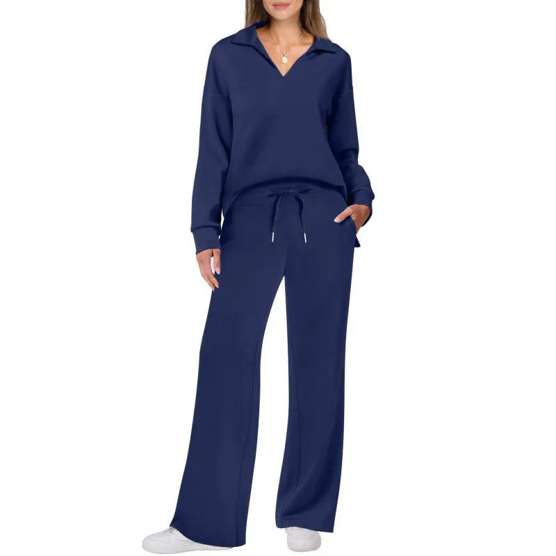 Ensemble Décontracté Femme Couleur Unie avec Cordon de Serrage - BMYANY