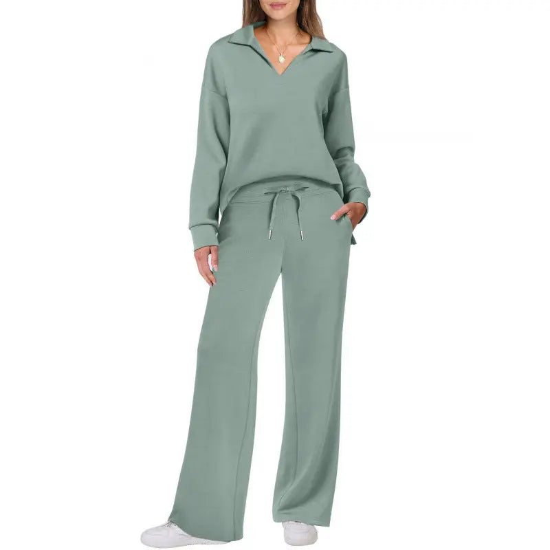 Ensemble Décontracté Femme Couleur Unie avec Cordon de Serrage - BMYANY