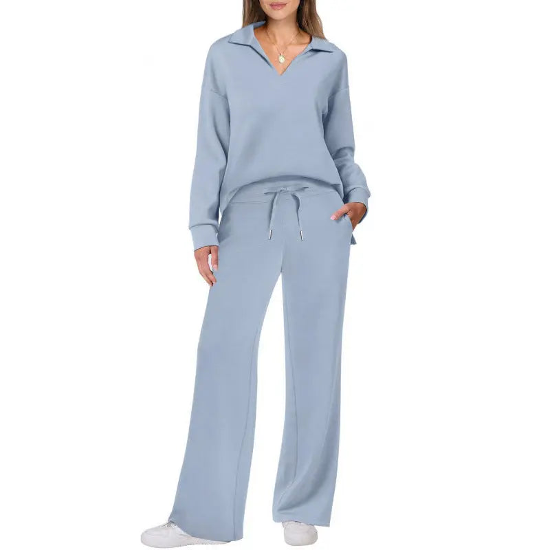Ensemble Décontracté Femme Couleur Unie avec Cordon de Serrage - BMYANY
