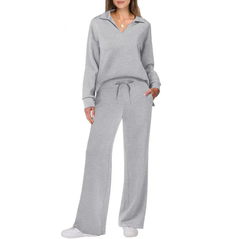 Ensemble Décontracté Femme Couleur Unie avec Cordon de Serrage - BMYANY