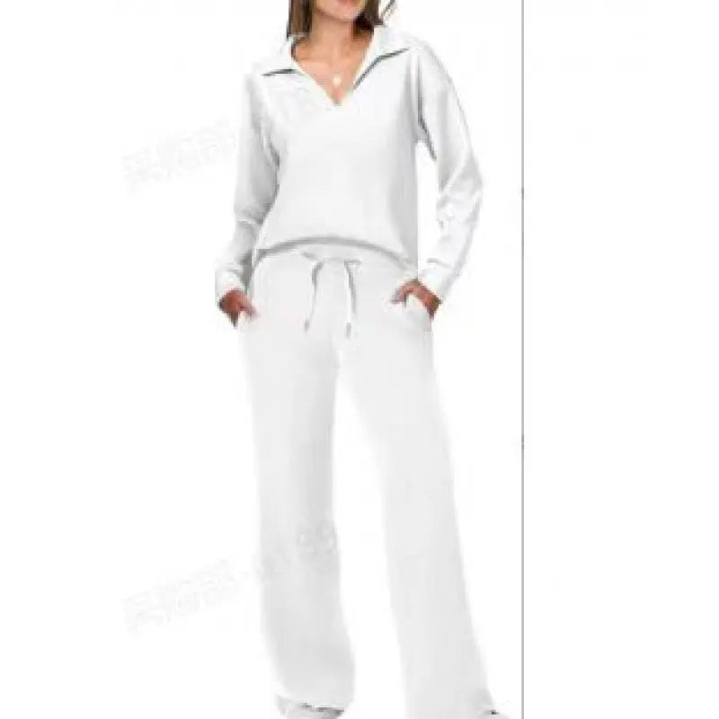 Ensemble Décontracté Femme Couleur Unie avec Cordon de Serrage - BMYANY