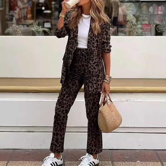 Ensemble Femme Cardigan et Pantalon Imprimé - BMYANY