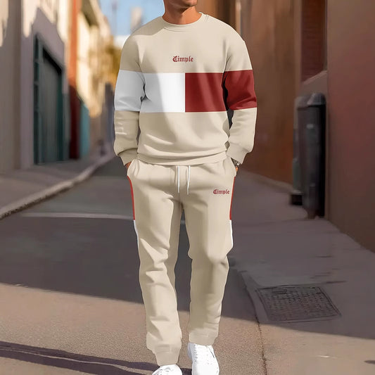 Ensemble Sport Loisir Homme Imprimé Simple Tendance - BMYANY