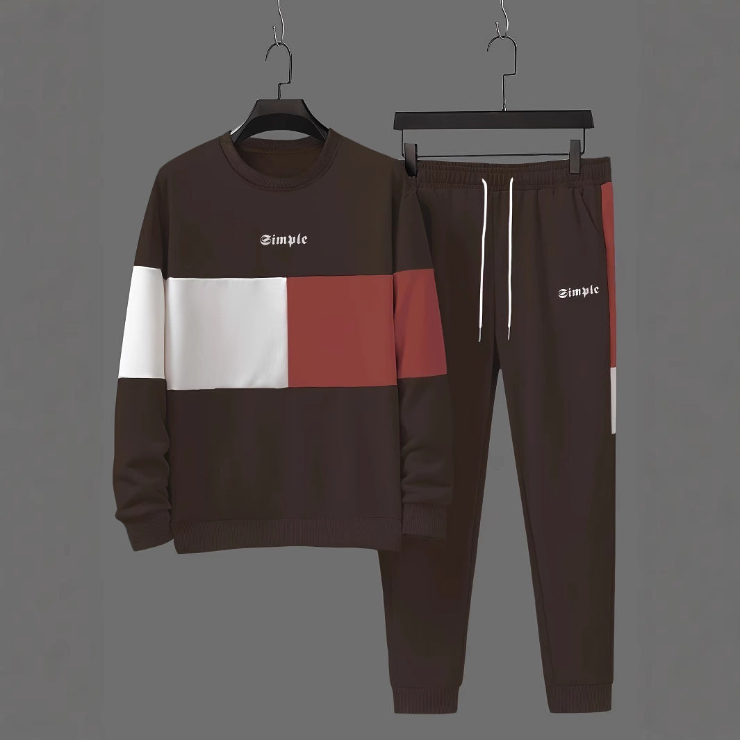 Ensemble Sport Loisir Homme Imprimé Simple Tendance - BMYANY