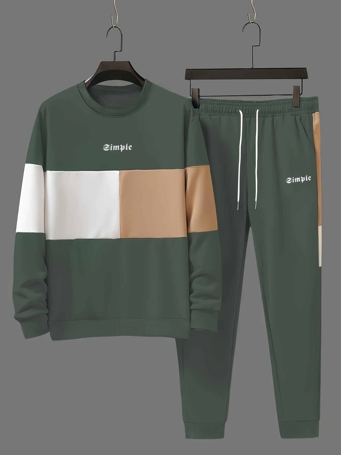 Ensemble Sport Loisir Homme Imprimé Simple Tendance - BMYANY
