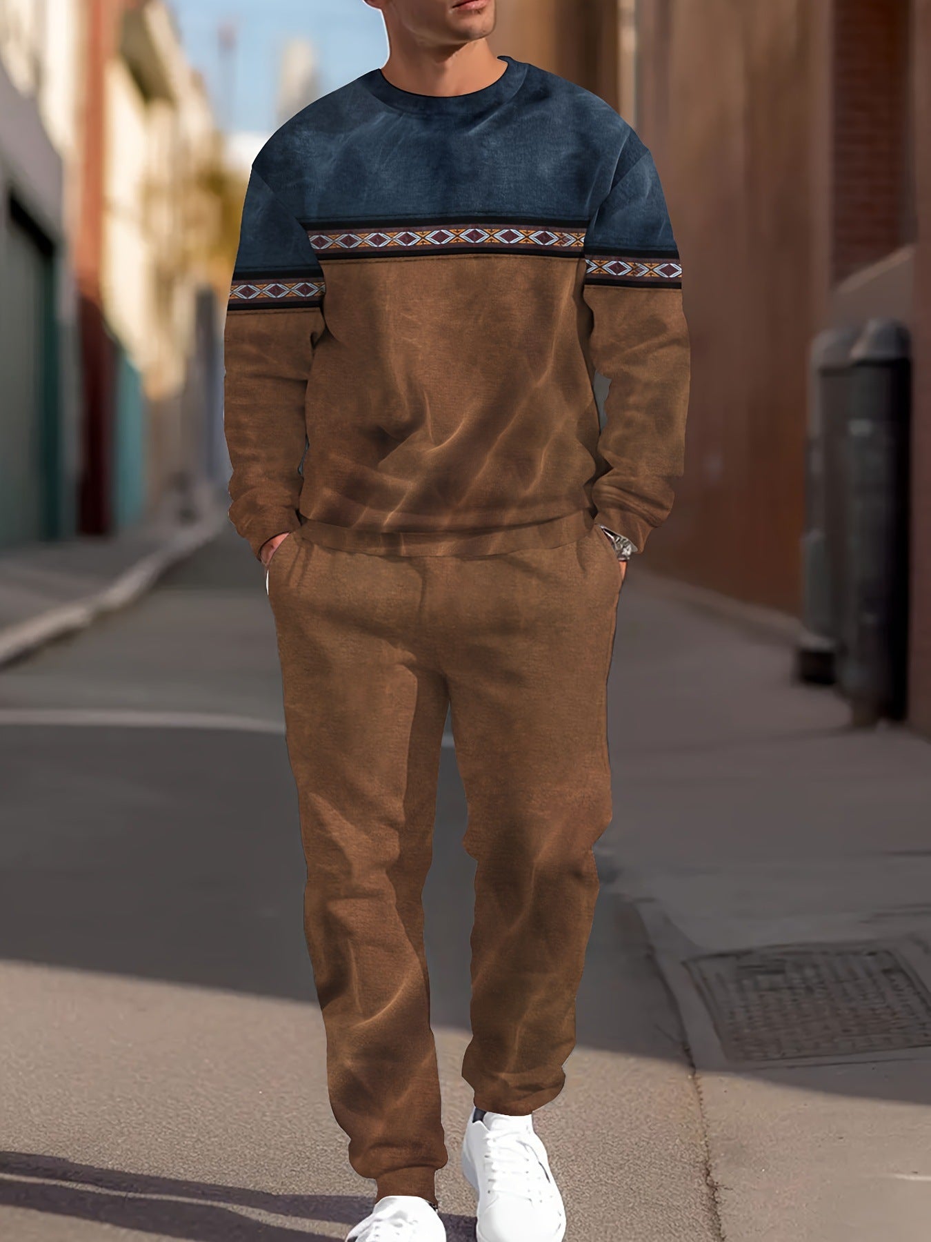 Ensemble Sport Loisir Homme Imprimé Simple Tendance - BMYANY